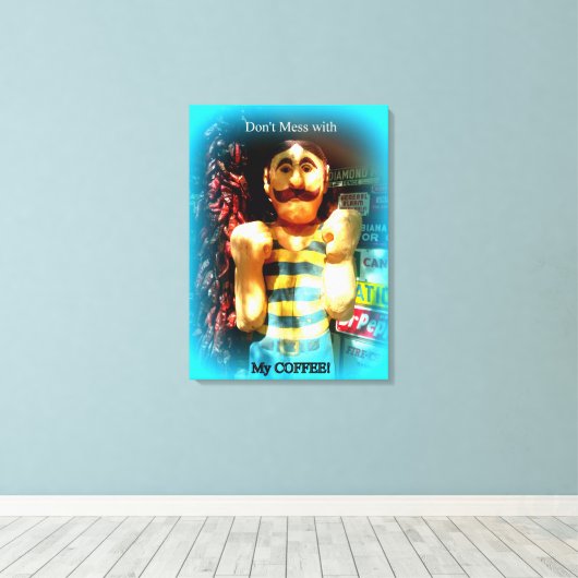 Leinwand für Kaffeeliebhaber (Insitu (Holzboden))