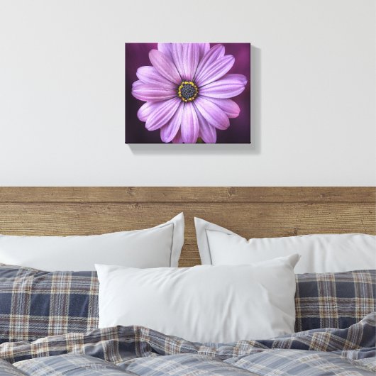 Leinwand für lila Blume (Insitu (Schlafzimmer))