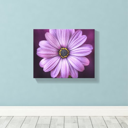 Leinwand für lila Blume (Insitu (Holzboden))