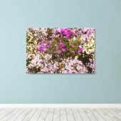 Leinwand für lila, lila und weiße Blume (Insitu (Holzboden))