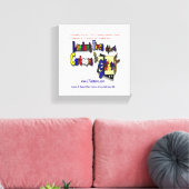 Leinwand für Londons Times Cartoon (Insitu (Wohnzimmer))