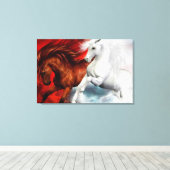 Leinwand für Luft- und Feuerpferde (Insitu (Holzboden))