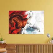 Leinwand für Luft- und Feuerpferde (Insitu (Wohnzimmer))