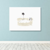 Leinwand für Maler mit Marooned Painter (Insitu (Holzboden))