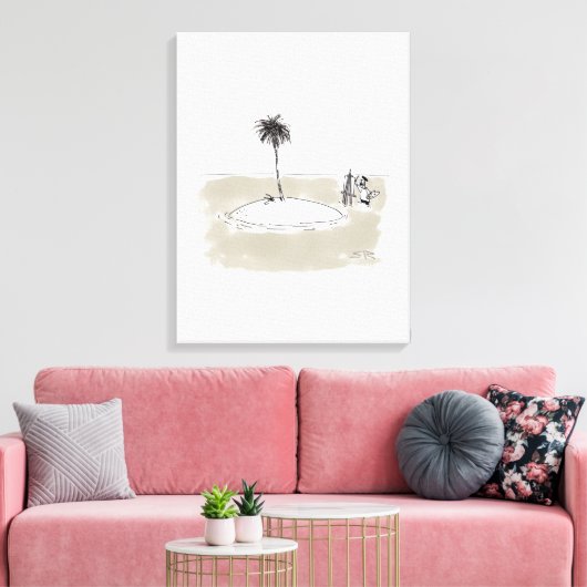 Leinwand für Maler mit Marooned Painter (Insitu (Wohnzimmer))