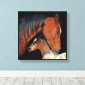 Leinwand für Mare und Fohlen (Insitu (Holzboden))