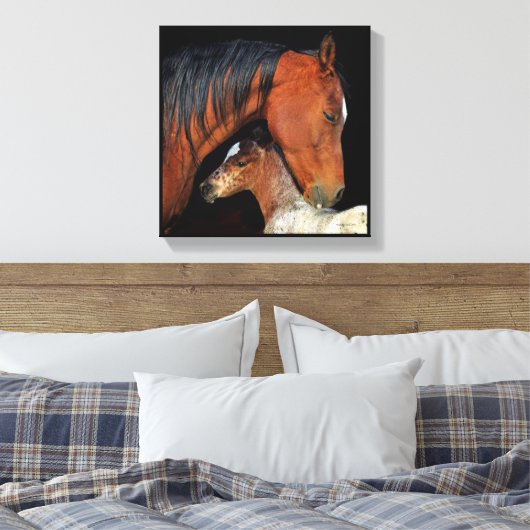 Leinwand für Mare und Fohlen (Insitu (Schlafzimmer))