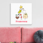 Leinwand für personalisierte Weihnachtsfiguren (Insitu (Wohnzimmer))