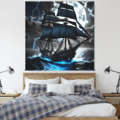 Leinwand für Piratenschiffe (Insitu (Schlafzimmer))