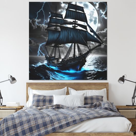 Leinwand für Piratenschiffe (Insitu (Schlafzimmer))