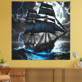 Leinwand für Piratenschiffe (Insitu (Wohnzimmer))