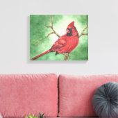 Leinwand für Red Male Kardinal (Insitu (Wohnzimmer))