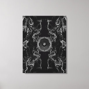 Leinwand für Schwarzweiß-Lautsprecher