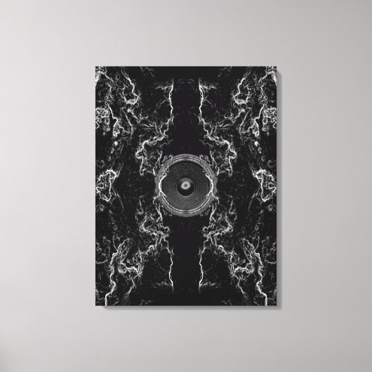 Leinwand für Schwarzweiß-Lautsprecher (Vorderseite)