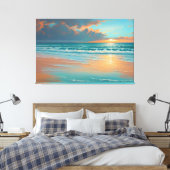Leinwand für Sonnenuntergang (Insitu (Schlafzimmer))