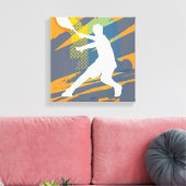 Leinwand für Tennis-Art für Zuhause oder Club (Insitu (Wohnzimmer))
