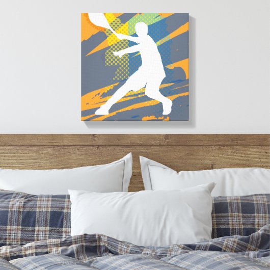 Leinwand für Tennis-Art für Zuhause oder Club (Insitu (Schlafzimmer))