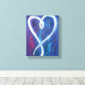 Leinwand für unterstützende Herzbemalung Art Print (Insitu (Holzboden))