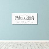 Leinwand für Vintage Dry Goods (Insitu (Holzboden))