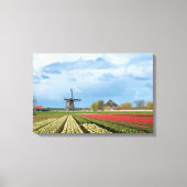 Leinwand für Windmühle und Tulpen (Vorderseite)