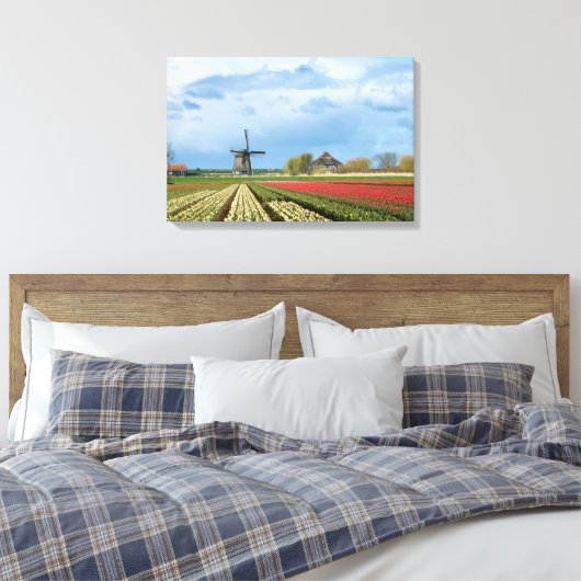 Leinwand für Windmühle und Tulpen (Insitu (Schlafzimmer))