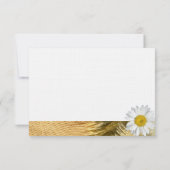 Leinwand-Gänseblümchenebene danken Ihnen, mit Dankeskarte (Rückseite)