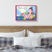 LEINWAND - Gebet der Göttin das tibetische Mantra (Insitu (Schlafzimmer))