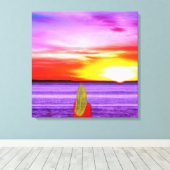 Leinwand - genau hier Gewartet für Sie (Insitu (Holzboden))