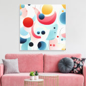 Leinwand geometrischer Art (Insitu (Wohnzimmer))