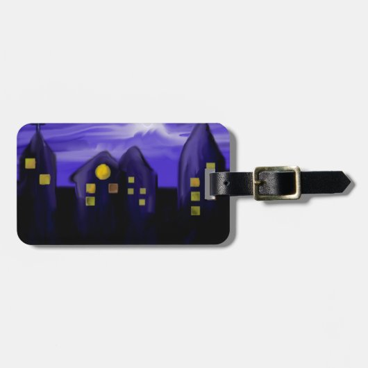 Leinwand Gepäckanhänger (Vorderseite horizontal)