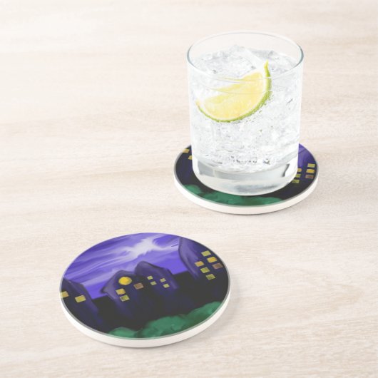 Leinwand Getränkeuntersetzer (Seite)