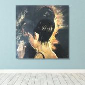 Leinwand glänzender Druck der Original Ölmalerei . (Insitu (Holzboden))