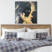 Leinwand glänzender Druck der Original Ölmalerei . (Insitu (Schlafzimmer))