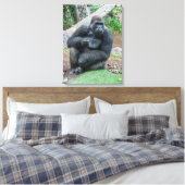 Leinwand Gorilla am Zoo (Insitu (Schlafzimmer))