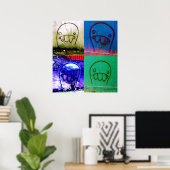 Leinwand Grafitti Characters Poster (Heimbüro)