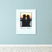 Leinwand Guest Book Alternative Wedding Foto Sign (Insitu (Holzboden))