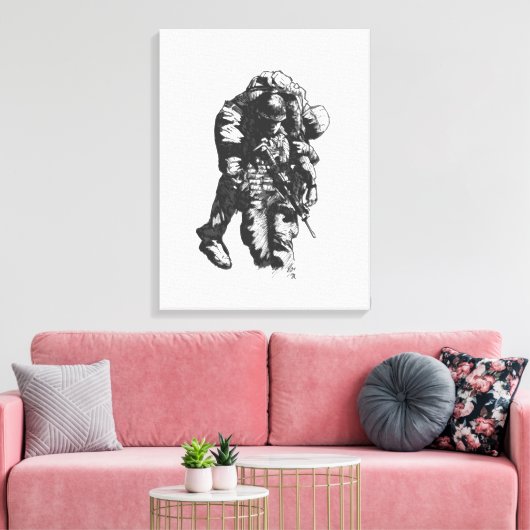 Leinwand "He Ain't Heavy" von Jaime Munt (Insitu (Wohnzimmer))