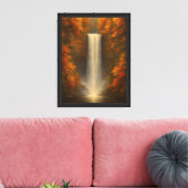 Leinwand Herbst Wasserfall Kunst (Insitu (Wohnzimmer))