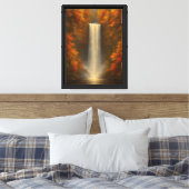 Leinwand Herbst Wasserfall Kunst (Insitu (Schlafzimmer))