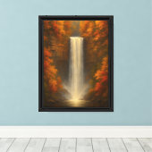 Leinwand Herbst Wasserfall Kunst (Insitu (Holzboden))