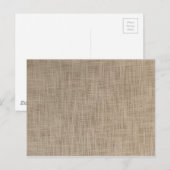 Leinwand Hintergrund Postkarte (Vorne/Hinten)