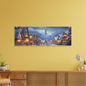 Leinwand Holiday Art-Snowy Village Scene (Insitu (Wohnzimmer))