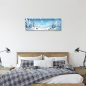 Leinwand Holiday Art-Winter Hirsche Szene (Insitu (Schlafzimmer))