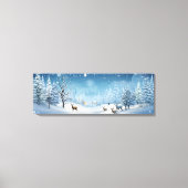 Leinwand Holiday Art-Winter Hirsche Szene (Vorderseite)