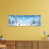 Leinwand Holiday Art-Winter Hirsche Szene (Insitu (Wohnzimmer))