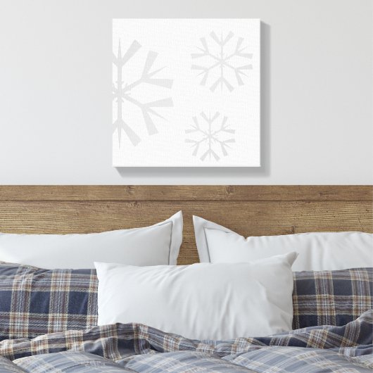 Leinwand Holiday Snowflake (Insitu (Schlafzimmer))