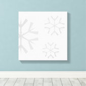 Leinwand Holiday Snowflake (Insitu (Holzboden))