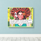 LEINWAND - ICH WEISS, DASS ICH NICHT JEDER TEE HAB (Insitu (Holzboden))