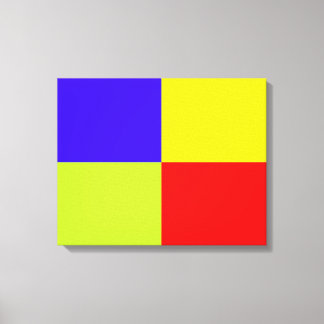 Leinwand im Farbblock