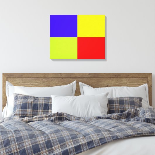 Leinwand im Farbblock (Insitu (Schlafzimmer))